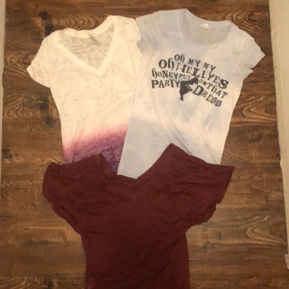3 burnout tees